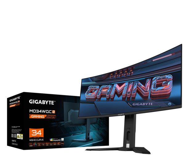 GIGABYTE 34''  MO34WQC2   Czarny - 1268035 - zdjęcie 8